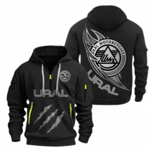 Automobile Fans Gift Hoodie Half Zipper, Hoodie Exclusive Logo CAR500090525135-Black