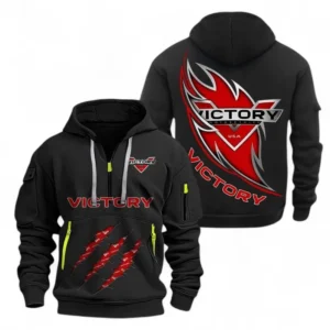 Automobile Fans Gift Hoodie Half Zipper, Hoodie Exclusive Logo CAR500090525136-Black