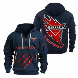 Automobile Fans Gift Hoodie Half Zipper, Hoodie Exclusive Logo CAR500090525136-Navy Blue