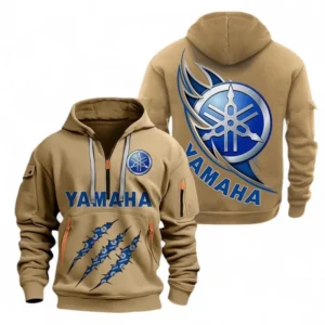 Automobile Fans Gift Hoodie Half Zipper, Hoodie Exclusive Logo CAR500090525138-Khaki