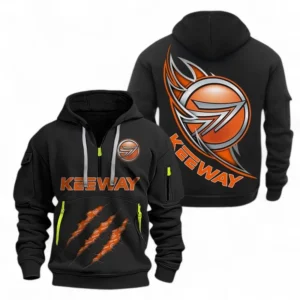Automobile Fans Gift Hoodie Half Zipper, Hoodie Exclusive Logo CAR500090525142-Black