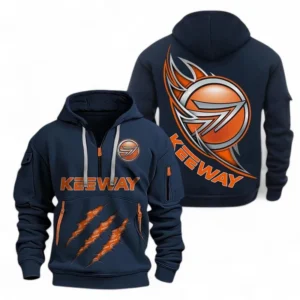 Automobile Fans Gift Hoodie Half Zipper, Hoodie Exclusive Logo CAR500090525142-Navy Blue