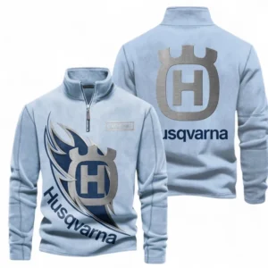 Automobile Fans Gift Half Zip Stand Up Collar Hoodie, Sweatshirt Exclusive Logo CAR501090625222-Light Blue