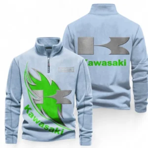Automobile Fans Gift Half Zip Stand Up Collar Hoodie, Sweatshirt Exclusive Logo CAR501090625224-Light Blue