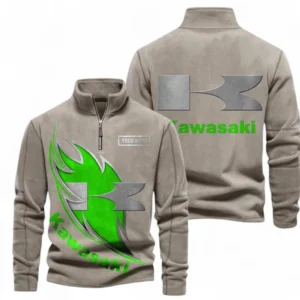Automobile Fans Gift Half Zip Stand Up Collar Hoodie, Sweatshirt Exclusive Logo CAR501090625224-Olive Green
