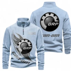 Automobile Fans Gift Half Zip Stand Up Collar Hoodie, Sweatshirt Exclusive Logo CAR501090625226-Light Blue