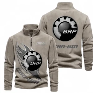 Automobile Fans Gift Half Zip Stand Up Collar Hoodie, Sweatshirt Exclusive Logo CAR501090625226-Olive Green