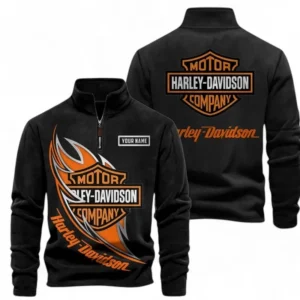 Automobile Fans Gift Half Zip Stand Up Collar Hoodie, Sweatshirt Exclusive Logo CAR501090625229-Black