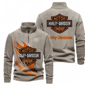 Automobile Fans Gift Half Zip Stand Up Collar Hoodie, Sweatshirt Exclusive Logo CAR501090625229-Olive Green