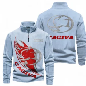 Automobile Fans Gift Half Zip Stand Up Collar Hoodie, Sweatshirt Exclusive Logo CAR501090625231-Light Blue