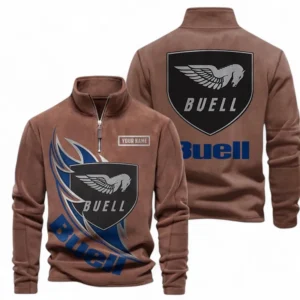 Automobile Fans Gift Half Zip Stand Up Collar Hoodie, Sweatshirt Exclusive Logo CAR501090625233-Brown