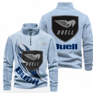 Automobile Fans Gift Half Zip Stand Up Collar Hoodie, Sweatshirt Exclusive Logo CAR501090625233-Light Blue