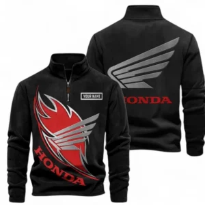 Automobile Fans Gift Half Zip Stand Up Collar Hoodie, Sweatshirt Exclusive Logo CAR501090625235-Black