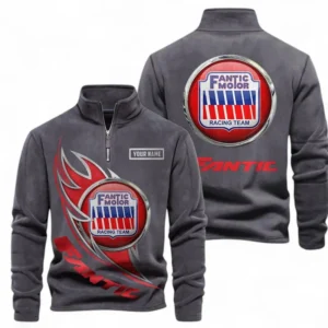 Automobile Fans Gift Half Zip Stand Up Collar Hoodie, Sweatshirt Exclusive Logo CAR501090625237-Dark Gray
