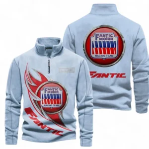 Automobile Fans Gift Half Zip Stand Up Collar Hoodie, Sweatshirt Exclusive Logo CAR501090625237-Light Blue