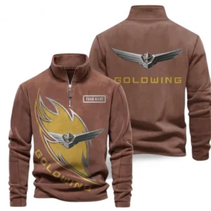 Automobile Fans Gift Half Zip Stand Up Collar Hoodie, Sweatshirt Exclusive Logo CAR501090625238-Brown