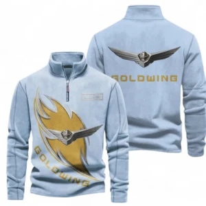 Automobile Fans Gift Half Zip Stand Up Collar Hoodie, Sweatshirt Exclusive Logo CAR501090625238-Light Blue