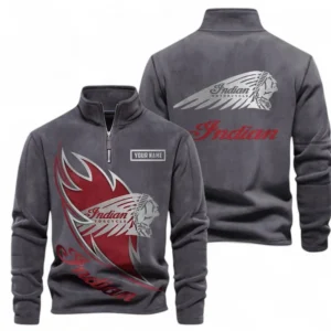 Automobile Fans Gift Half Zip Stand Up Collar Hoodie, Sweatshirt Exclusive Logo CAR501090625242-Dark Gray