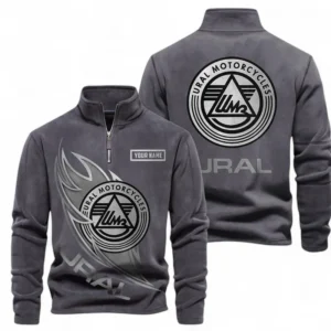Automobile Fans Gift Half Zip Stand Up Collar Hoodie, Sweatshirt Exclusive Logo CAR501090625245-Dark Gray
