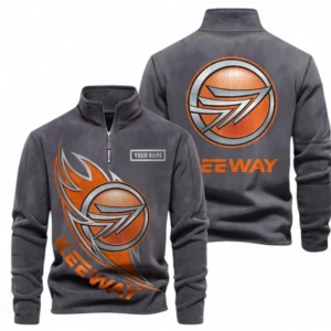 Automobile Fans Gift Half Zip Stand Up Collar Hoodie, Sweatshirt Exclusive Logo CAR501090625246-Dark Gray