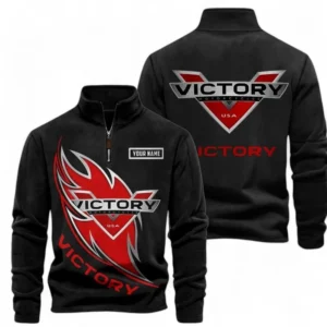 Automobile Fans Gift Half Zip Stand Up Collar Hoodie, Sweatshirt Exclusive Logo CAR501090625249-Black