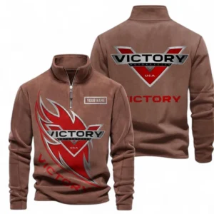 Automobile Fans Gift Half Zip Stand Up Collar Hoodie, Sweatshirt Exclusive Logo CAR501090625249-Brown
