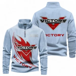 Automobile Fans Gift Half Zip Stand Up Collar Hoodie, Sweatshirt Exclusive Logo CAR501090625249-Light Blue