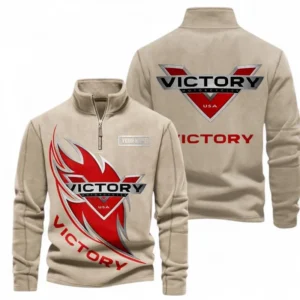 Automobile Fans Gift Half Zip Stand Up Collar Hoodie, Sweatshirt Exclusive Logo CAR501090625249-Light Khaki