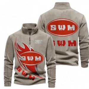 Automobile Fans Gift Half Zip Stand Up Collar Hoodie, Sweatshirt Exclusive Logo CAR501090625254-Olive Green