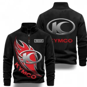 Automobile Fans Gift Half Zip Stand Up Collar Hoodie, Sweatshirt Exclusive Logo CAR501090625256-Black