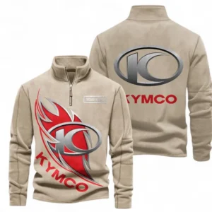 Automobile Fans Gift Half Zip Stand Up Collar Hoodie, Sweatshirt Exclusive Logo CAR501090625256-Light Khaki