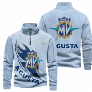 Automobile Fans Gift Half Zip Stand Up Collar Hoodie, Sweatshirt Exclusive Logo CAR501090625257-Light Blue