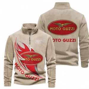 Automobile Fans Gift Half Zip Stand Up Collar Hoodie, Sweatshirt Exclusive Logo CAR501090625258-Light Khaki