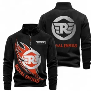 Automobile Fans Gift Half Zip Stand Up Collar Hoodie, Sweatshirt Exclusive Logo CAR501090625259-Black