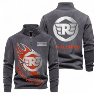 Automobile Fans Gift Half Zip Stand Up Collar Hoodie, Sweatshirt Exclusive Logo CAR501090625259-Dark Gray