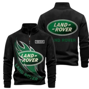 Land-Rover Fans Gift Half Zip Stand Up Collar Hoodie, Sweatshirt Exclusive Logo CAR502090625354-Black