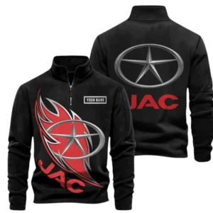 JAC Fans Gift Half Zip Stand Up Collar Hoodie, Sweatshirt Exclusive Logo CAR502090625361-Black