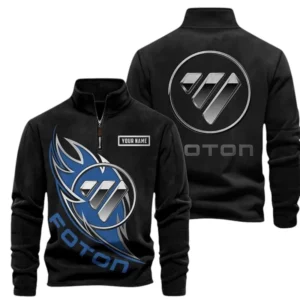 Foton Fans Gift Half Zip Stand Up Collar Hoodie, Sweatshirt Exclusive Logo CAR502090625363-Black