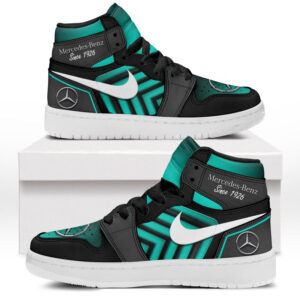 Automobile Fans Gift Air Jordan 1 High, All Over Print Sneakers CAR503090625485-Cyan