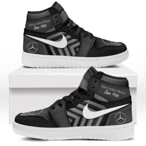 Automobile Fans Gift Air Jordan 1 High, All Over Print Sneakers CAR503090625485-Grey