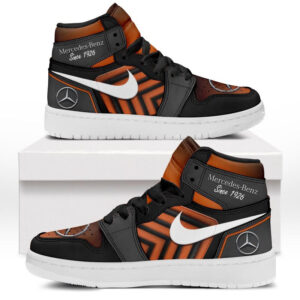 Automobile Fans Gift Air Jordan 1 High, All Over Print Sneakers CAR503090625485-Orange