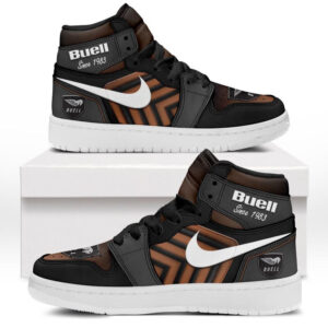 Automobile Fans Gift Air Jordan 1 High, All Over Print Sneakers CAR503090625524-Brown
