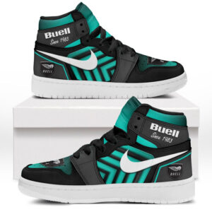 Automobile Fans Gift Air Jordan 1 High, All Over Print Sneakers CAR503090625524-Cyan