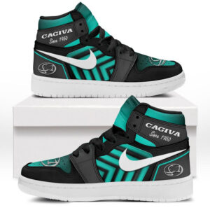 Automobile Fans Gift Air Jordan 1 High, All Over Print Sneakers CAR503090625525-Cyan
