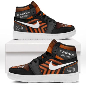 Automobile Fans Gift Air Jordan 1 High, All Over Print Sneakers CAR503090625525-Orange