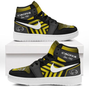 Automobile Fans Gift Air Jordan 1 High, All Over Print Sneakers CAR503090625525-Yellow