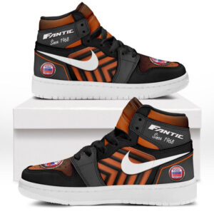 Automobile Fans Gift Air Jordan 1 High, All Over Print Sneakers CAR503090625529-Orange