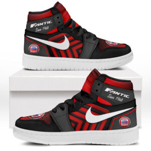 Automobile Fans Gift Air Jordan 1 High, All Over Print Sneakers CAR503090625529-Red