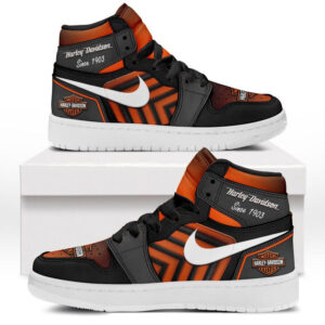 Automobile Fans Gift Air Jordan 1 High, All Over Print Sneakers CAR503090625532-Orange