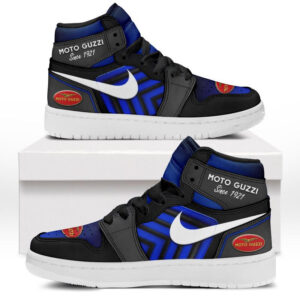 Automobile Fans Gift Air Jordan 1 High, All Over Print Sneakers CAR503090625542-Blue